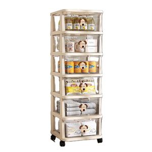 Boîte de rangement en plastique durable et portable de type tiroir avec grande capacité pour les vêtements de bébé, le rangement à domicile ou au bureau - Product Image 2