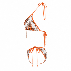 Conjunto de Bikini con Estampado Floral, Traje de Baño Triangular con Tanga, Ropa de Playa para Mujer, Traje de Baño Personalizado OEM - Product Image 2