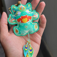 Nouveau sachet pendentif en tissu polyester à motif animalier de style ethnique national du Yunnan Wagao, cadeau créatif pour toutes les saisons