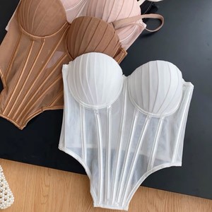 Fishbone Bra with Detachable Straps, Sexy Tubular Top That Cinches the Chest and Has Detachable Straps As a Back <strong>Support</strong> <strong>Vest</strong> - Product Image 2