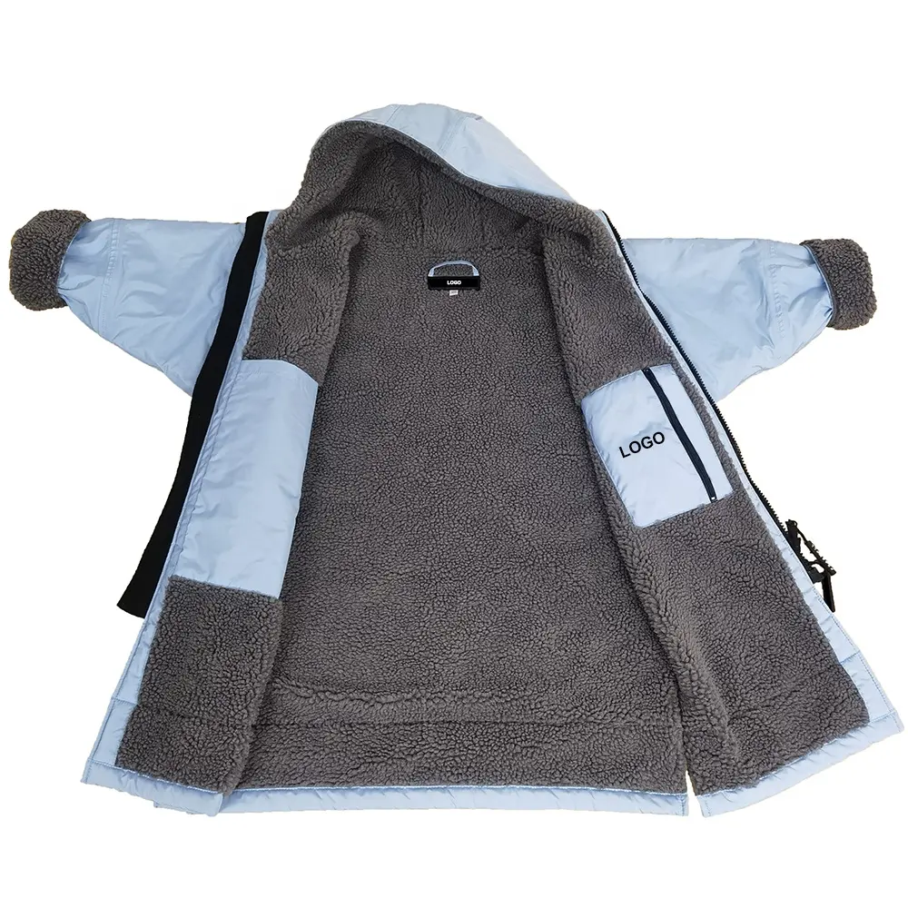 Veste de natation pour enfant, fabricant professionnel, imperméable, doublé de molleton, personnalisé, pour jeunes