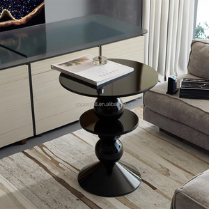 Choosy sang trọng hiện đại màu đen Đá Cẩm Thạch Bàn điều khiển bảng thủy tinh gia cố nhựa đương đại đồ nội thất phòng khách nhập biệt thự khách sạn - Product Image 4