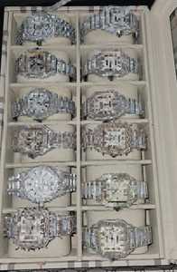 นาฬิกาข้อมือผู้ชาย VVS Luxury สไตล์ฮิปฮอป ตัวเรือนสแตนเลสทรงเหลี่ยม 40 มม. ระบบจักรกลอัตโนมัติ Miyota พร้อมฟังก์ชั่นวันที่ สายขนาด 20 มม. N/A - Product Image 2