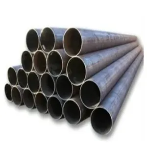 High Quality API 5L ASTM A53/A525 Sch40 Gr B Black Carbon Steel Pipe ERW Welded Black Round Steel Pipe