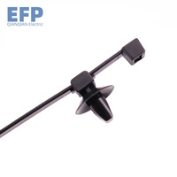 Attaches à fermeture éclair en nylon pour montage de voiture Attache de câble automobile noire Clips de faisceau de câbles Attache de câble pour montage de voiture