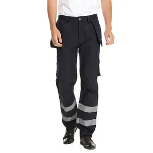 Custom Fr Pants Safety Fire Resistant Frc Clothing Cat 2 Flame Retardant Cargo Mechanic Work Pants Men Nomex Cotton Utility