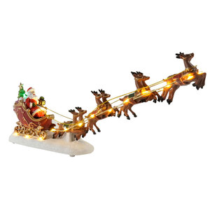 Décorations de Noël illuminées de style européen faites à la main pour scène de traîneau, ornements pour la maison - Product Image 1