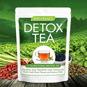 Thé détoxifiant aux herbes, cure de 14 jours pour une silhouette mince, Teatox détoxifiant - Product Image 1