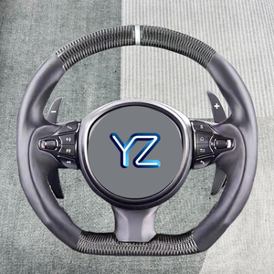 Volante Deportivo YZ Personalizado con Palanca de Cambios Central, Calefactable, de Fibra de Carbono y Cuero para Aston Assembly MY83-3600-CCW - Product Image 2