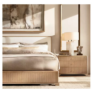 Table de chevet GENEVIEVE REEDED RHMAKER FURNITURE – Table de chevet moderne de luxe avec tiroir pour chambre à coucher - Product Image 6