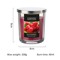 Lilin Aromaterapi Mewah dalam Stoples Kaca, Tahan Lama, Ramah Lingkungan, Dilengkapi Tutup, untuk Pewangi Rumah, Pernikahan, Liburan, Spa, Dekorasi Bar