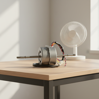 Souffleur sur pied monophasé à moteur sans balais AC électrique 120V 60Hz, oscillant haute vitesse, assemblage riveté à 3 points