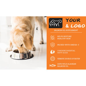 מותאם אישית פרטי מותג מקצועי באלסקה פראי סלמון שמן 100% טהור דגים שמן נוזלי מזון לחיות מחמד סלמון שמן - Product Image 3