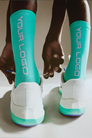 Chaussettes de course personnalisées de haute qualité Chaussettes de course de compression en nylon athlétiques respirantes