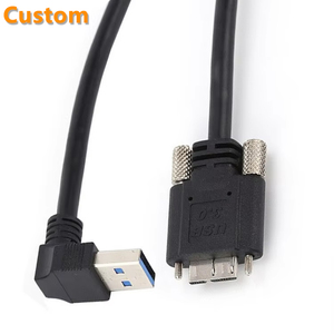 LUNG KAy <span class=keywords><strong>USB</strong></span> un 3.0 maschio <span class=keywords><strong>a</strong></span> <span class=keywords><strong>Micro</strong></span> <span class=keywords><strong>B</strong></span> cavo di 90 gradi con doppio cavo <span class=keywords><strong>a</strong></span> vite <span class=keywords><strong>Micro</strong></span> <span class=keywords><strong>B</strong></span> cavi dati per telecamera industriale - Product Image 1