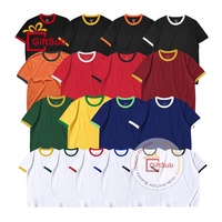 Sweat-shirts unisexes à col rond bicolores, style streetwear, en coton molletonné, doublure épaisse, broderie 3D, impression sérigraphique, effet délavé