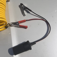 Mini pompe à pneus de voiture 12V, gonflage rapide, gonfleur de pneus portable, pompe à air pour pneus avec lampe torche LED