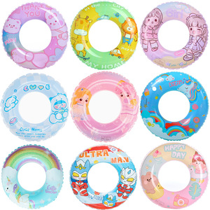 Flotador Inflable de Dibujos Animados para Niños, para Piscina o Parque Acuático, Diseño Redondo Reforzado, Anti-Vuelco, Flotador de Seguridad Infantil - Product Image 5