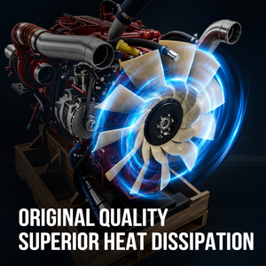 Conjunto de Ventilador de Motor CAT C11 C13 C15 C16 de 11 Aspas 47354400314 3599055C1 FLT4400314 003256-30 85138169 Aspas de Ventilador Universales para Camiones - Product Image 3