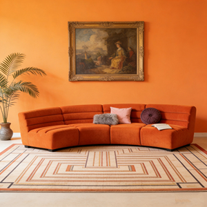 Ensemble <span class=keywords><strong>de</strong></span> canapés modulaires en velours courbé <span class=keywords><strong>de</strong></span> style nordique moderne pour restaurant, hôtel, club, salon, réception - Product Image 2