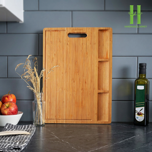 MEILLEUR VENDEUR! Planche de triage multifonctionnelle en bois de bambou pour la cuisine Design moderne Passe au lave-vaisselle Écologique pour la fête - Product Image 1
