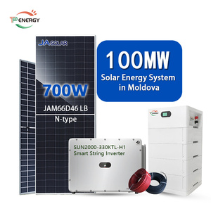Système d'énergie solaire Topsky - Grand système d'énergie hybride hors réseau de 100 MW avec panneau JA 710W et onduleur Huawei en Moldavie - Product Image 1
