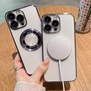 Funda de teléfono magnética transparente al por mayor para iPhone 16 15 14 13 PRO Max accesorios de teléfono funda de atracción de cargador inalámbrico - Product Image 2