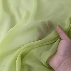 Latest Woven Natural 54" 10 m/m Plain Solid Color 100% Pure GGT Silk Georgette Fabric for Lady Fashion Scarf 2024