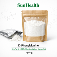 D-Phénylalanine pure à 99 % de haute qualité, marque XINKANG, poudre blanche, CAS 673-06-3, matériau intermédiaire de synthèse