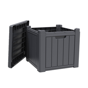 Plastic Resin Waterproof Deck Box Outdoor Patio Cube Garden Storage Box