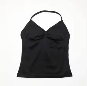 New Lace-Up Long Strap Premium Sports Yoga Tank Top, Women Back Cutout Gym <strong>Bra</strong>, Cute Open Back Running Workout Vest - Product Image 4