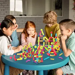 Popüler eğitim Stem oyuncaklar yapı taşları manyetik topları ve sopa çocuklar manyetik sopalarla oyuncaklar