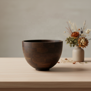 Ciotola da impasto HouseLin in legno massello lucidato, utensile da cucina moderno, ciotola grande personalizzata per impastatrice da chef - Product Image 4