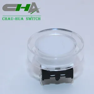 CHA C3012 series C3012H illuminated tactile switch with 22MM round cap dual led illuminated tact tactile button switch
