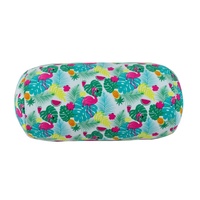 Coussin cylindrique imprimé coloré ultra-doux en microbilles pour la décoration intérieure, la sieste, le soutien lombaire et les voyages