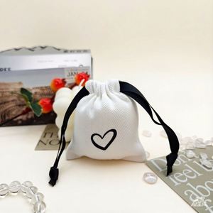 Custom Printed Cotton Tote Bag Drawstring Bag Cotton Eco-friendly Cotton Waffle Weave Cosmetic Bag Twill <b>Envelope</b> Dust Bag - Product Image 4