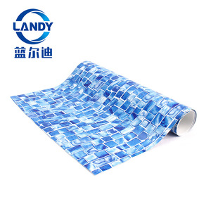 Membrane de piscine Landy Pool Ice Mosaic PVC, revêtement imperméable pour piscines et parcs aquatiques - Product Image 5