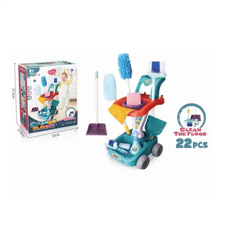 kids 22pcs pretend play cleaning set