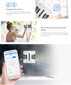 HOBOT 2S <span class=keywords><strong>Robot</strong></span> aspirateur <span class=keywords><strong>de</strong></span> fenêtre <span class=keywords><strong>sans</strong></span> <span class=keywords><strong>fil</strong></span>, télécommande APP pour Smartphone avec WiFi adapté à tous les types <span class=keywords><strong>de</strong></span> <span class=keywords><strong>robot</strong></span> <span class=keywords><strong>de</strong></span> nettoyage <span class=keywords><strong>de</strong></span> <span class=keywords><strong>vitres</strong></span> - Product Image 2