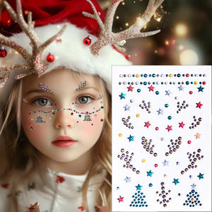 Tutebows trucco temporaneo adesivo faccia di farfalla Manicure con gioielli di diamanti musica tema diamante per il supporto dell'<span class=keywords><strong>amore</strong></span> - Product Image 6