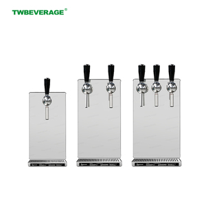 Distributeur d'eau gazeuse et froide en acier inoxydable intégré, durable, avec 1, 2 ou 3 robinets, pour bureau, café, comptoir - Product Image 1