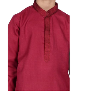Ensemble de kurta en coton pour garçons, tenue traditionnelle indienne ethnique pour les célébrations culturelles - Product Image 3