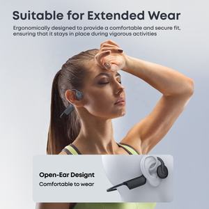 Ücretsiz kargo öğeleri Stereo bas kulaklık hafif boyun bandı kulaklık açık kulak kemik iletim kulaklık Bluetooth Mic ile - Product Image 3