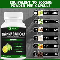 Pilules d'extrait de thé vert Garcinia Cambogia pur de qualité supérieure 8000 mg pour hommes adultes, détoxification du corps et amincissement rapide de la taille