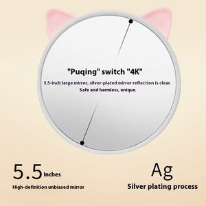 <strong>Mini</strong> Cute Standing Makeup Mirror Digital Private Label Round Shape <strong>Table</strong> for <strong>Dressing</strong> Beauty Gift - Product Image 5