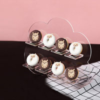 Présentoir en acrylique transparent pour donuts, plats froids, décoration de mariage, biscuits, macarons, pâtisseries, table de desserts