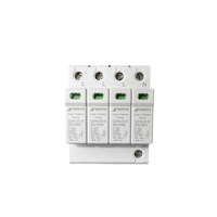 Protection contre la foudre industrielle QIHANG QHU3, protection contre les surtensions 40KA, 385V~ 50/60Hz AC 2P/4P, nylon ignifuge, garantie d'un an