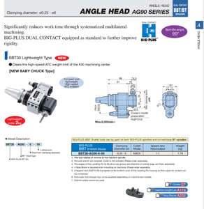 Tête angulaire BIG DAISHOWA pour l'usinage systématique de plusieurs surfaces - Product Image 2