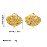 Boucles d'oreilles clous en acier inoxydable avec perles/strass pour femmes, tendance, étanches, vente en gros, accessoires pour dames, bijoux de mode