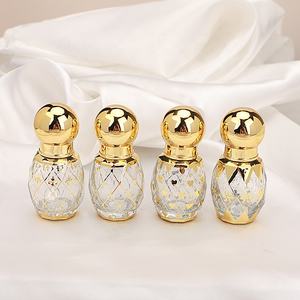 Fantasia 3ml 6ml 9ml 12ml 15ml di lusso elettrolitica corona d'oro rotolo tappo su profumo di vetro <span class=keywords><strong>Attar</strong></span> bottiglie - Product Image 3